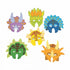 Light Gray Dinosaur Foam Masks