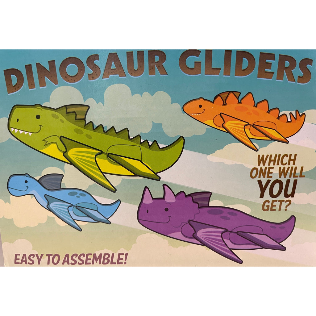 Gray NEW!! 12 Pack Dinosaur Foam Gliders - Assorted Colours and Shapes