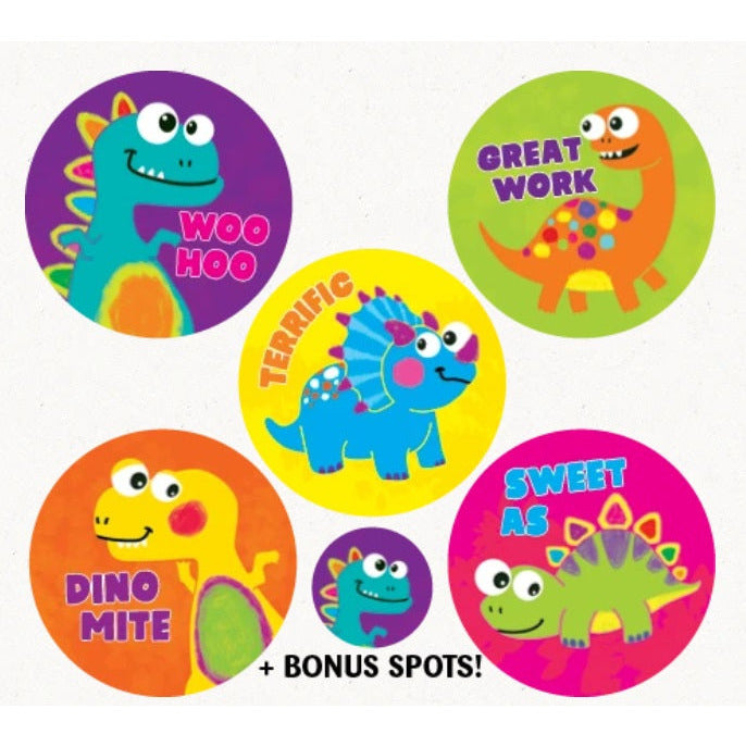 Steel Blue Fruito-saurus Tutti Frutti  Dinosaur Scratch n Sniff Stickers - 84 stickers per pack