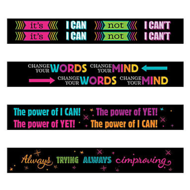 Rosy Brown Growth Mindset Pencils Classroom teacher resource