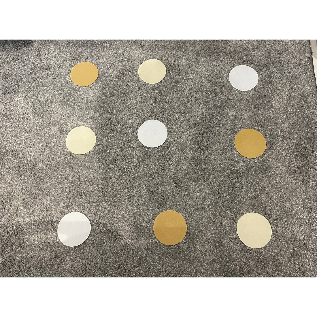 Dim Gray 30 Boho WHITE Colours -  Clever Spots Classroom Place Markers