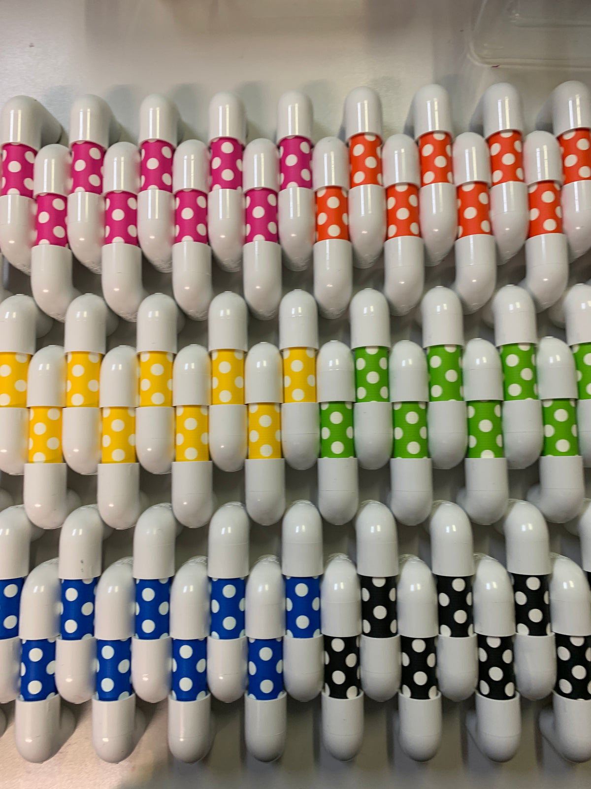 Dark Gray 30 Pack Polka Dot Colours Whisper Phones