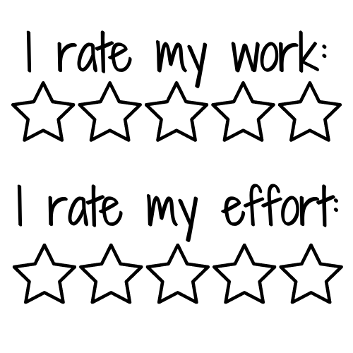 Gray I rate my work Feedback Teacher Stamp Self-inking 30mm round