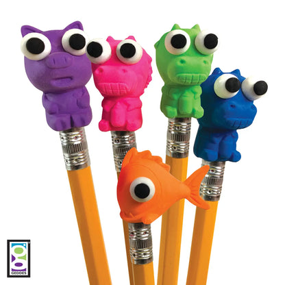 Sienna NEW! 6 Pack Popping Eyes Pencil Toppers Mixed Pack