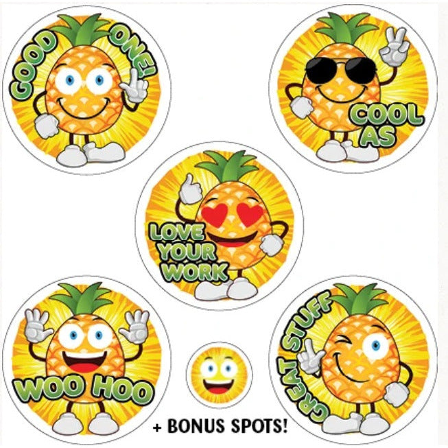 Goldenrod Pineapple Scratch n Sniff Stickers - 84 stickers per pack