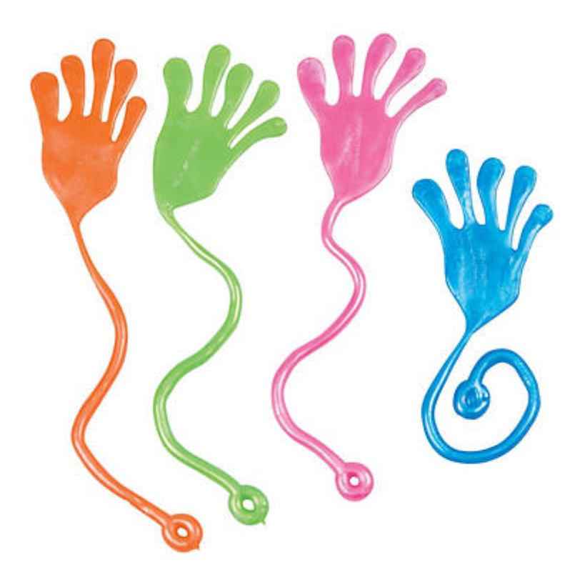 1 x Jumbo Pearl Sticky Hands Slap Hands Jouets en gelée extensibles