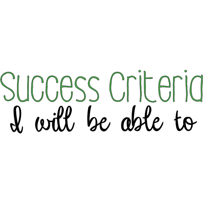 Light Gray Success Criteria Magnet