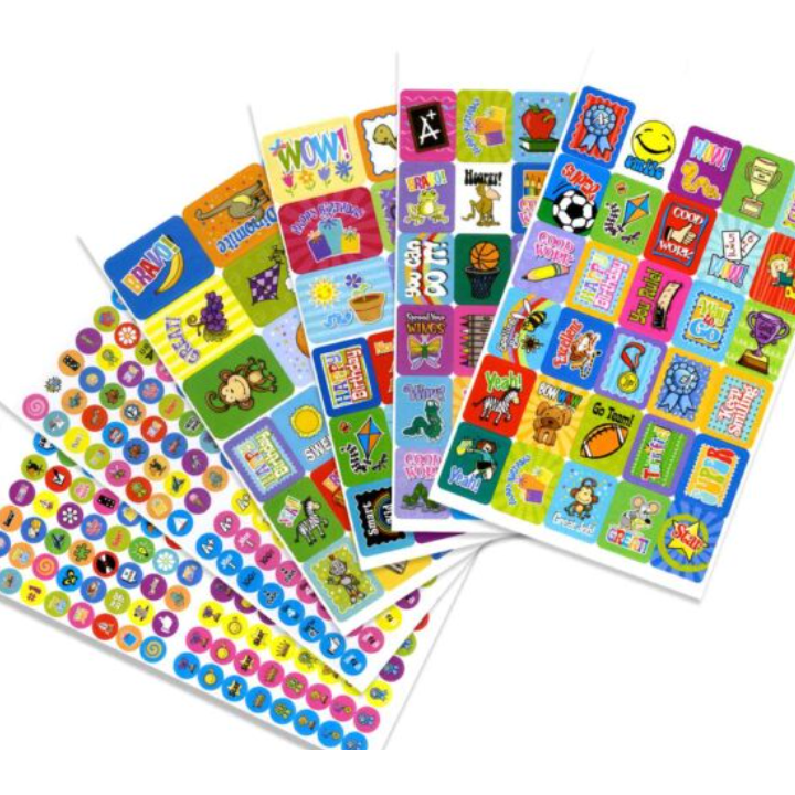 Gray Teacher Pack Reward Sticker Book - Over 400 stickers