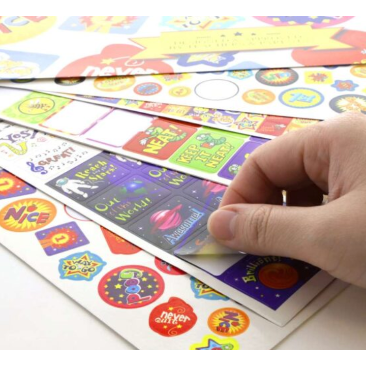 Light Gray Jumbo Teacher Pack Reward Sticker Book - Over 700 stickers