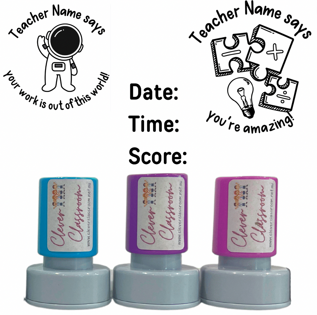 Stamp Set - 3 x Maths Stamps 30mm – Clever Classroom