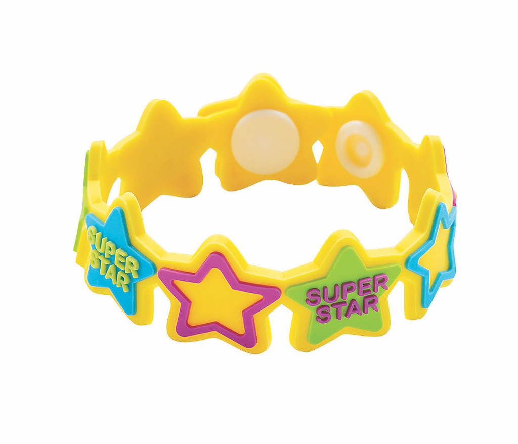 Sandy Brown 12 Pack Super Star Incentive Bracelets