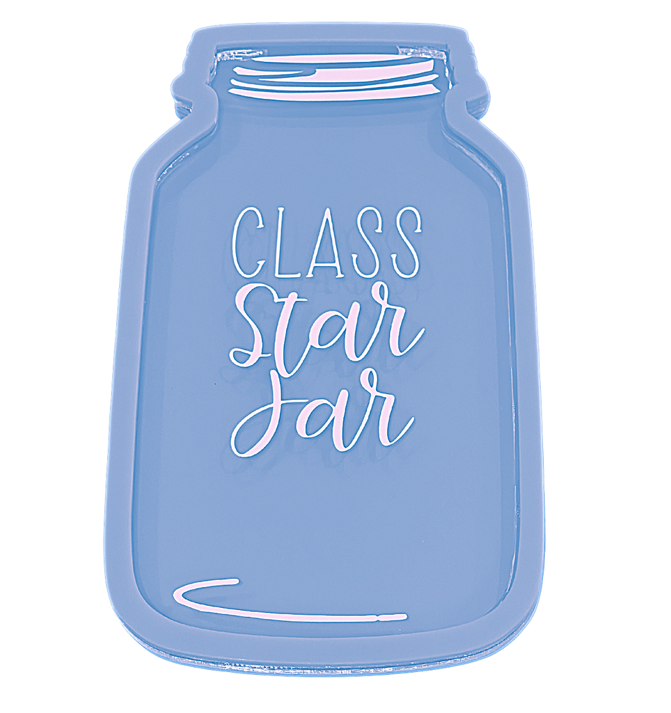 Sky Blue ALL NEW!!! BLUE Class Star Jar with Pastel Stars