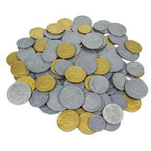 Dark Sea Green Australian Plastic Coins - play money