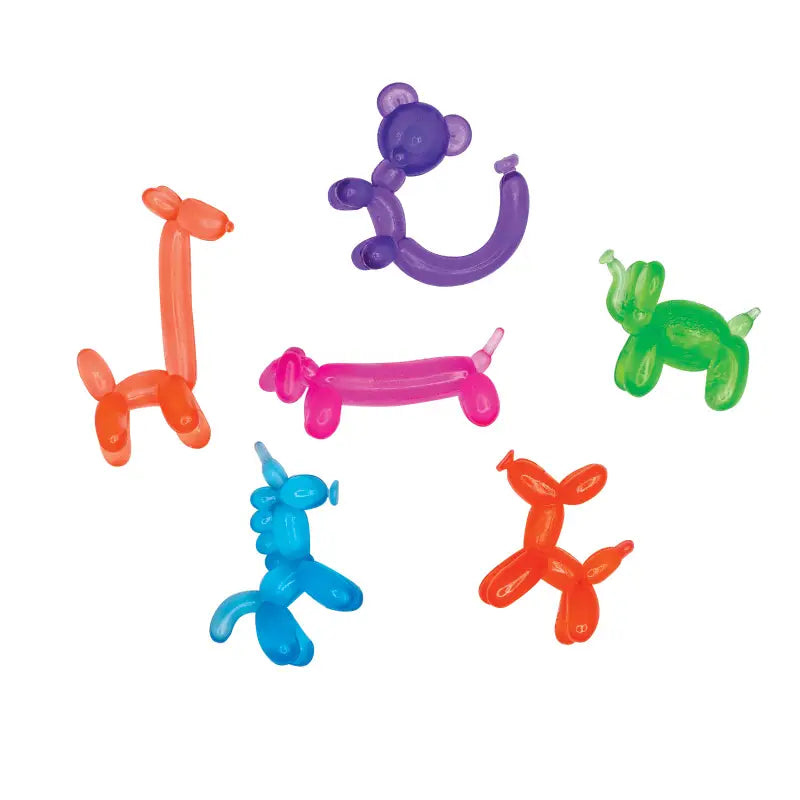 Light Sea Green NEW! 6 Pack Balloon Animals Erasers Mixed Pack