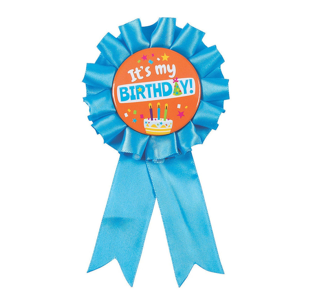 Medium Turquoise NEW!!  It's My Birthday Bright Birthday Badges 12 Pack