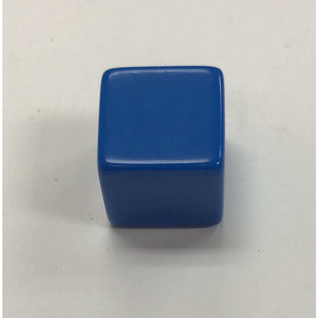 Gray BLANK Large 22mm coloured dice 6 sided BLUE DICE
