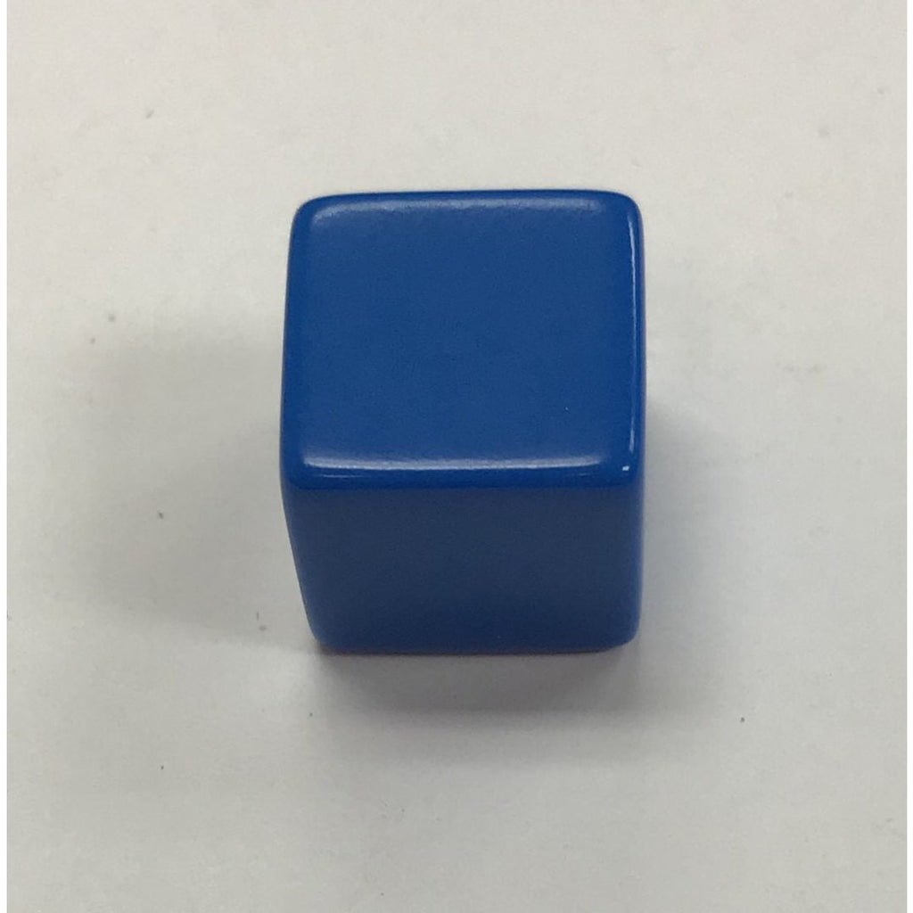 Gray BLANK Large 22mm coloured dice 6 sided BLUE DICE