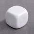 Slate Gray Blank White 16mm coloured dice 6 sided 100 dice in a jar.