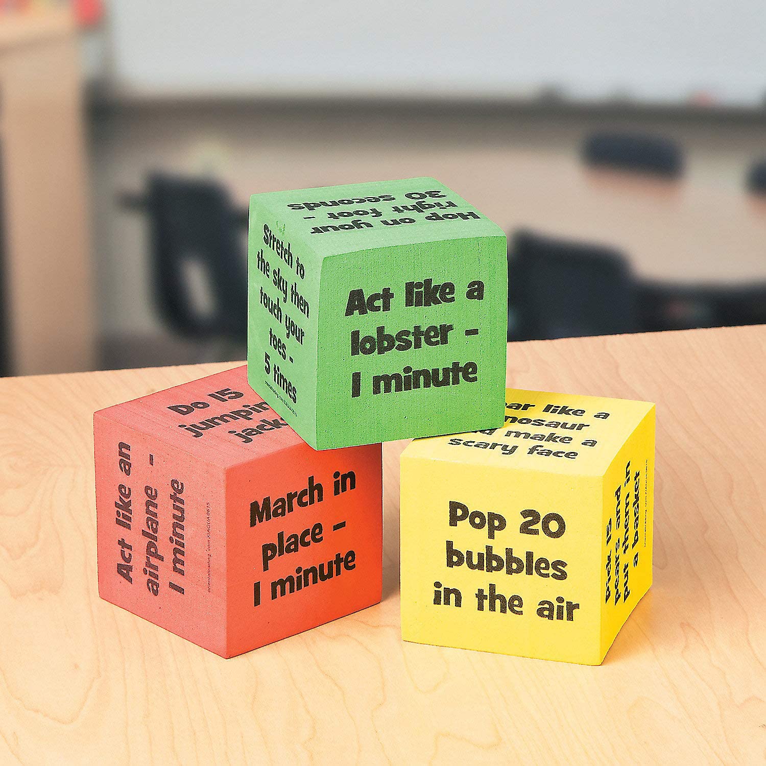 Tan Classroom Brain Break Activity Dice