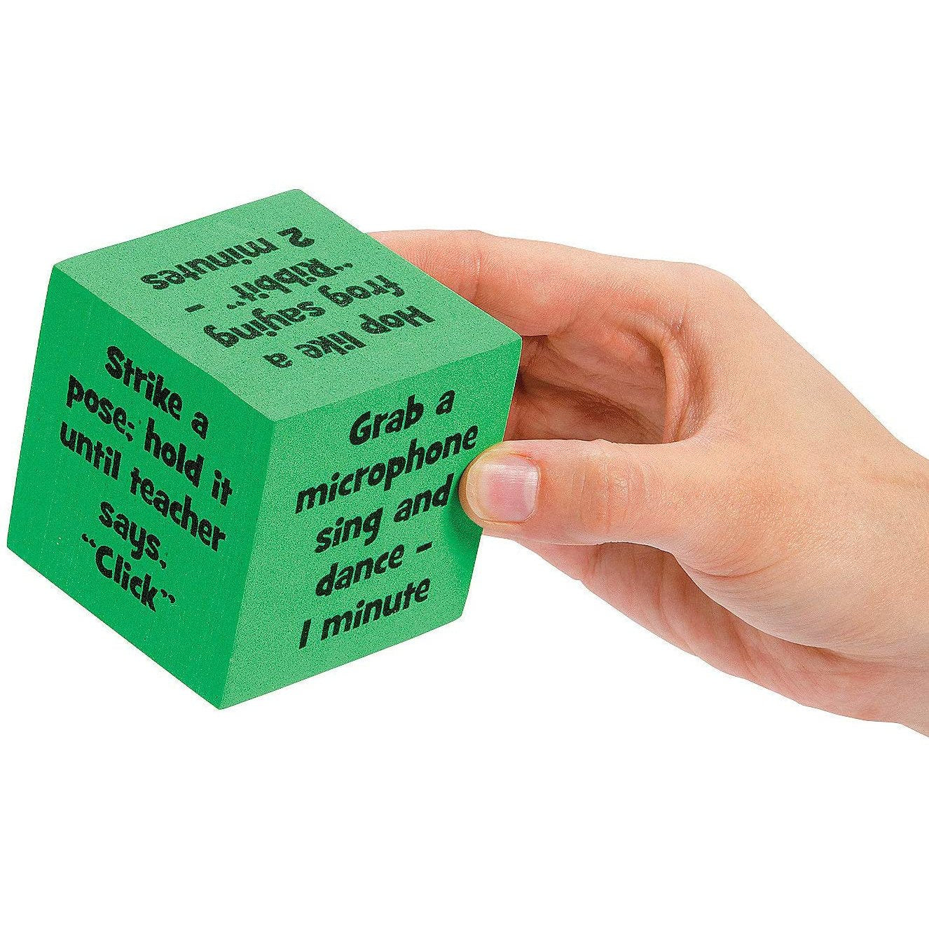 Medium Sea Green Classroom Brain Break Activity Dice