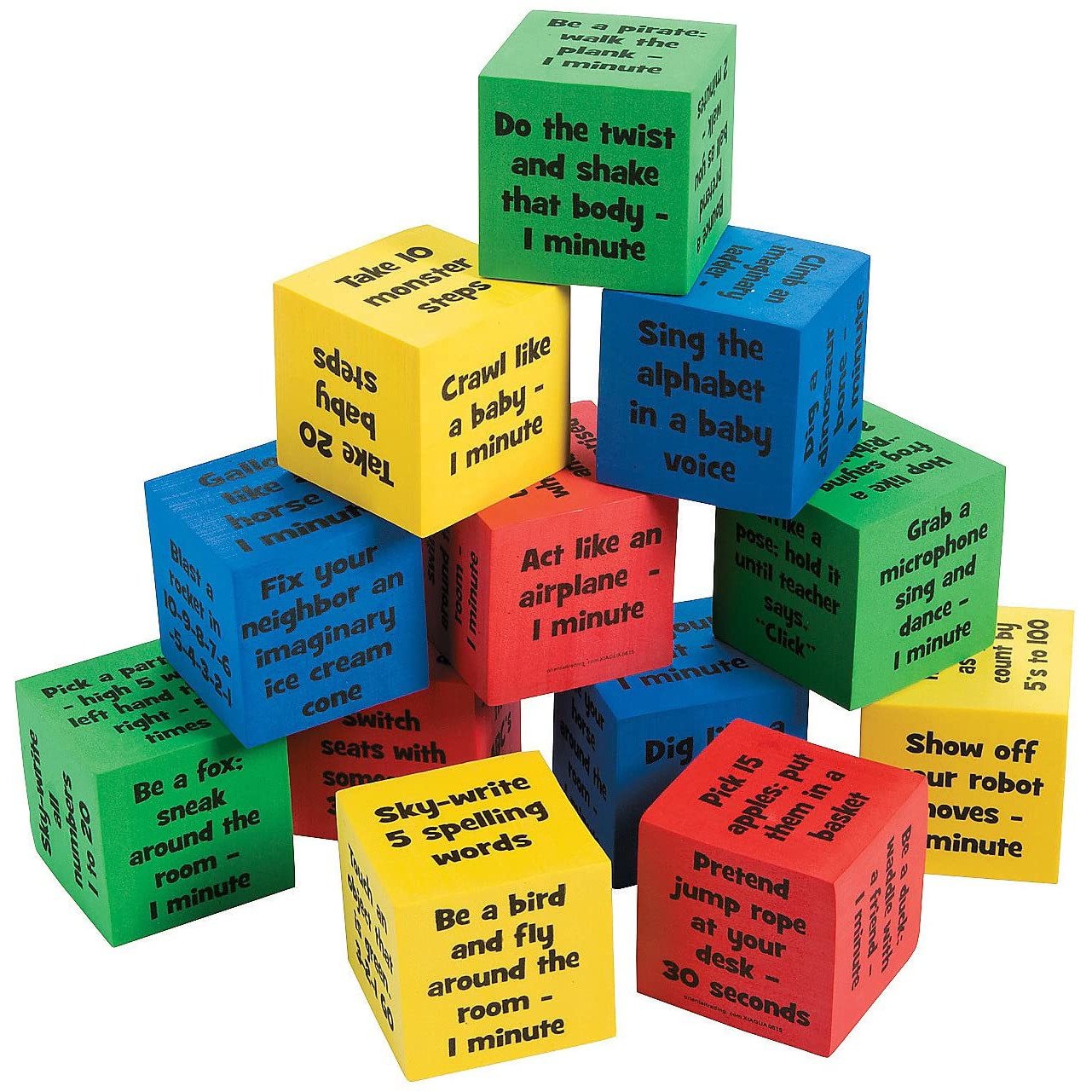 Sandy Brown Classroom Brain Break Activity Dice
