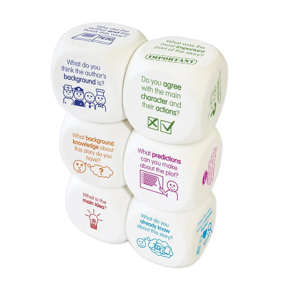 Lavender Comprehension Dice - 6 dice