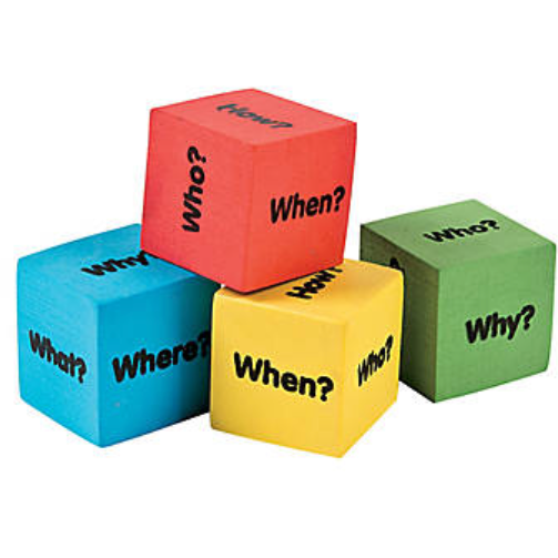 Dark Cyan Foam Question Dice