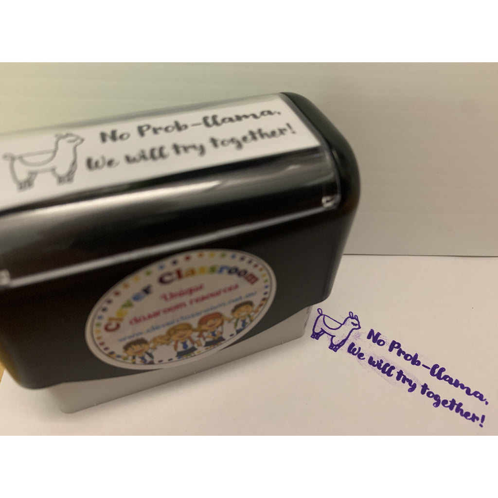 Dark Gray Funny Teacher Award Stamps Quality 18mm x 54mm stamp Deskmate