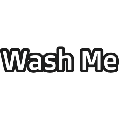Light Gray Handwashing WASH ME Stamp Self-inking 13 x 33mm