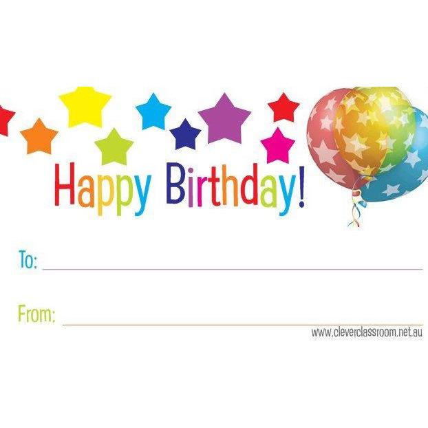 cleverclassroom-net-au - Happy Birthday Cards for Classroom rewards - Happy Birthday