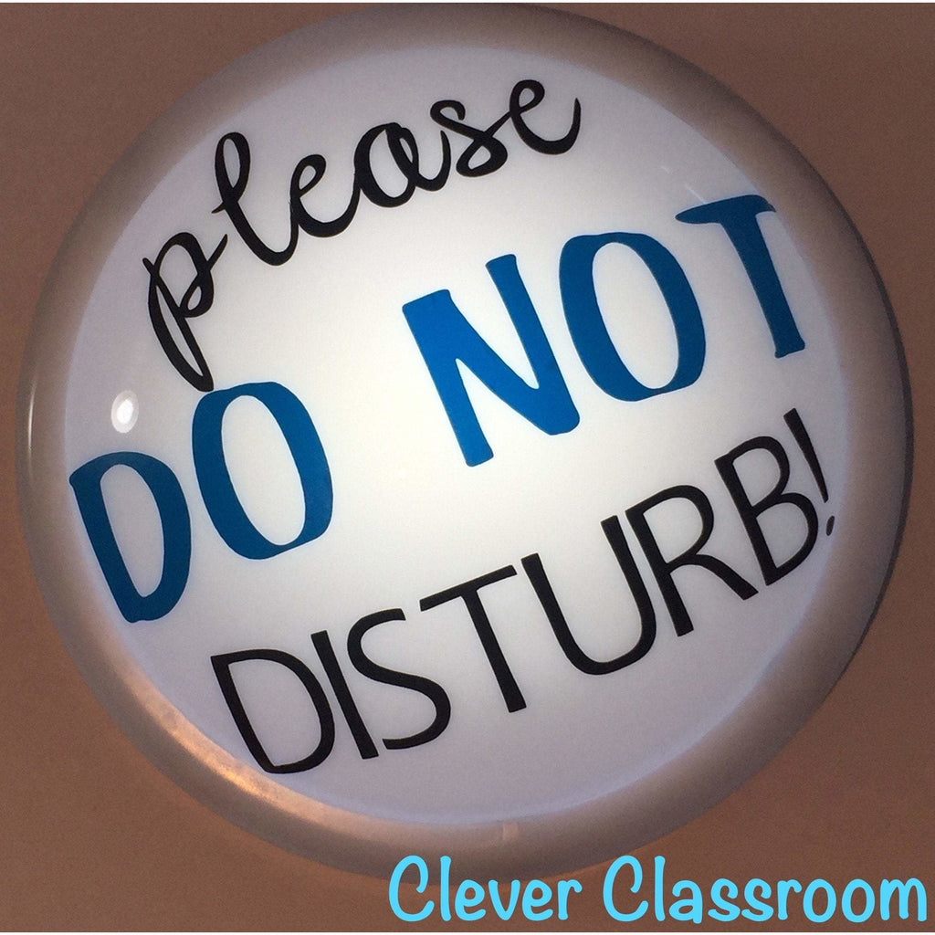 cleverclassroom-net-au - LARGE "Do not disturb" - Tap / Touch / Push Lights - 140mm / 5.5inch diameter - Tap Lights