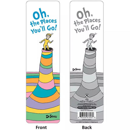 Gray Bookmarks Dr Seuss &quot;Oh the Place You&