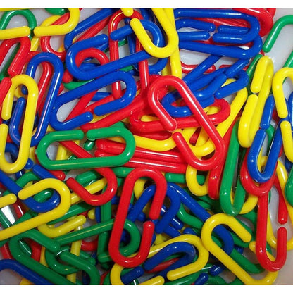 Chocolate Plastic links for counting and maths activities