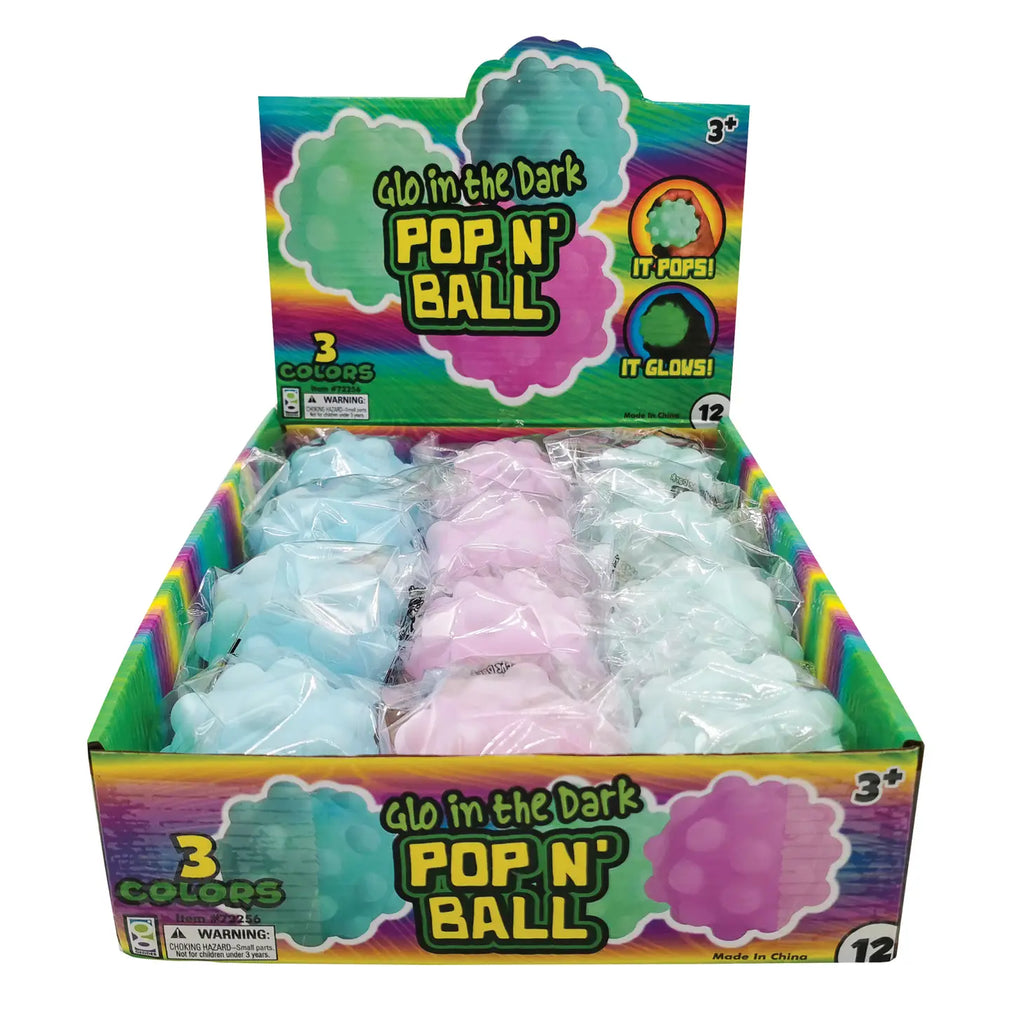 Glow in the Dark Poppin squish ball