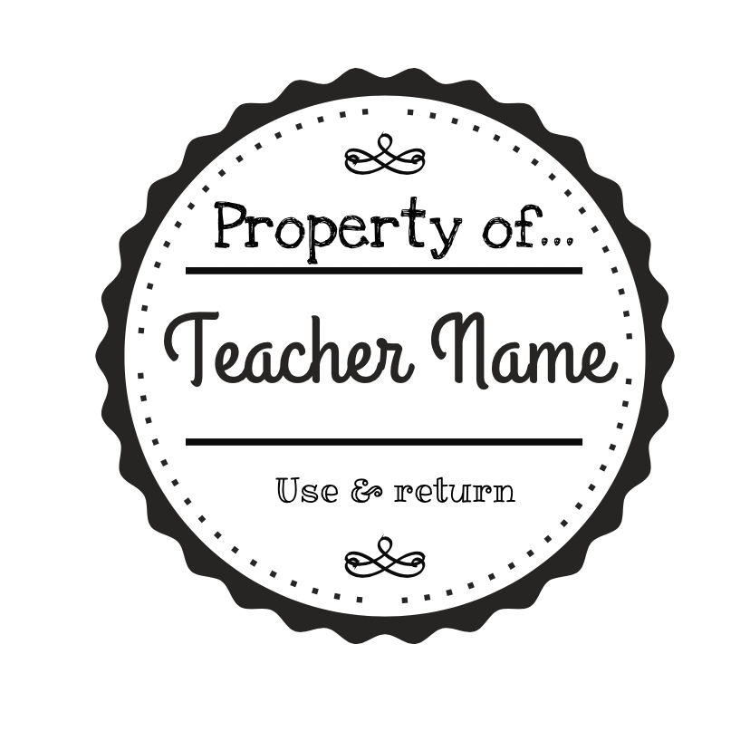 cleverclassroom-net-au - Property of... Teacher Stamp Self-inking - Stamp