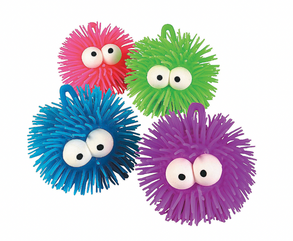 NEW! Puffer Ball with Eyes Toy - Squeeze Fidget Toy