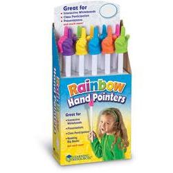 Light Gray Rainbow Colours - Hand Pointers