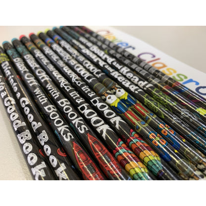 cleverclassroom-net-au - Reading Pencils -  Motivational Pencils Bright Colours Classroom teacher resource - Toys &amp; Incentives