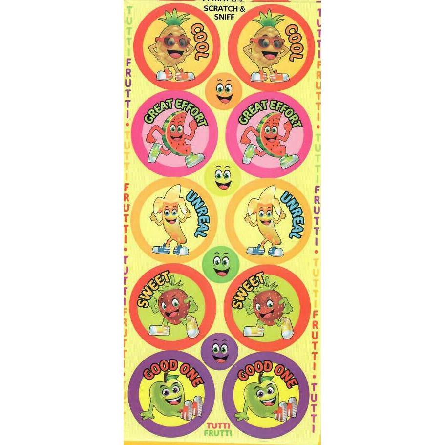 Light Goldenrod Mixed Pack Scratch n Sniff Stickers - 8 designs available - 84 stickers per pack