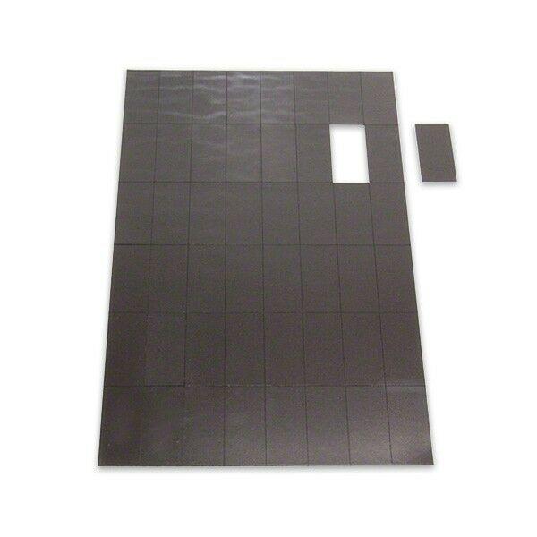 Dim Gray Stick On Magnets Self Adhesive 40mm x 20mm x 0.6mm sheet of magnets 50 - 900