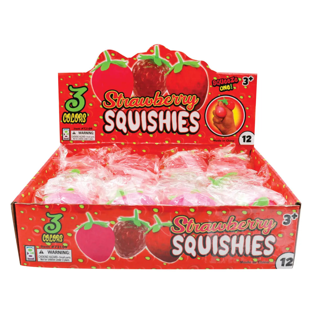 Firebrick NEW!! 3 Pack Squishy Strawberries