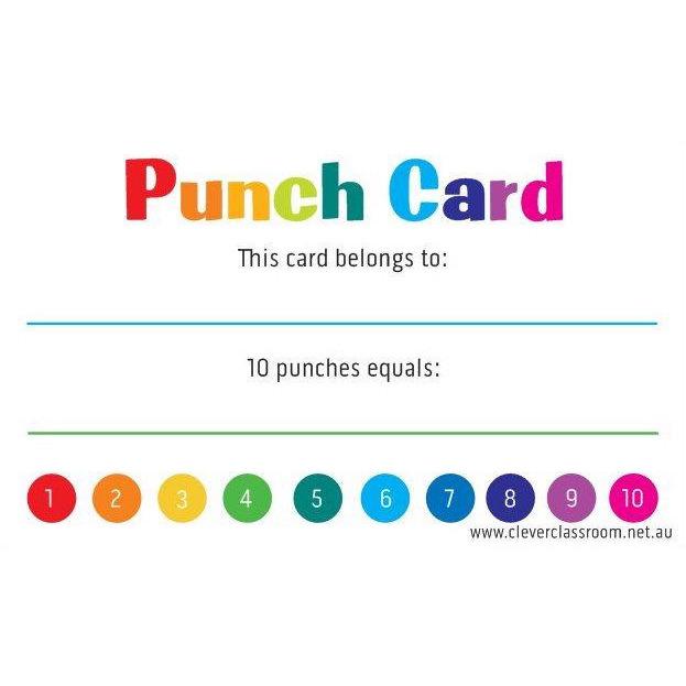 Student Punch Cards for Classroom rewards - Clever Classroom