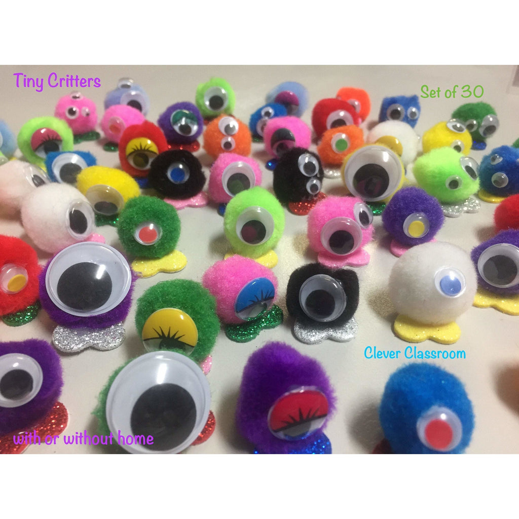 Tiny Quiet Critters - pompom creatures to use for classroom behviour - Clever Classroom