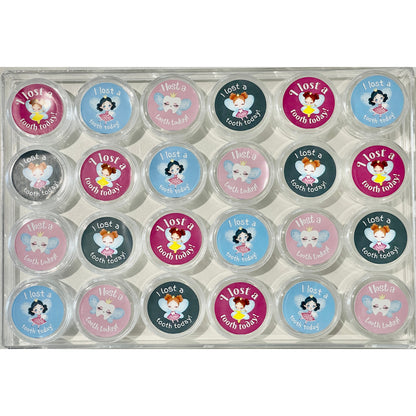 Gray Tooth Fairy  &quot;I lost a tooth today&quot; take home containers 24 set