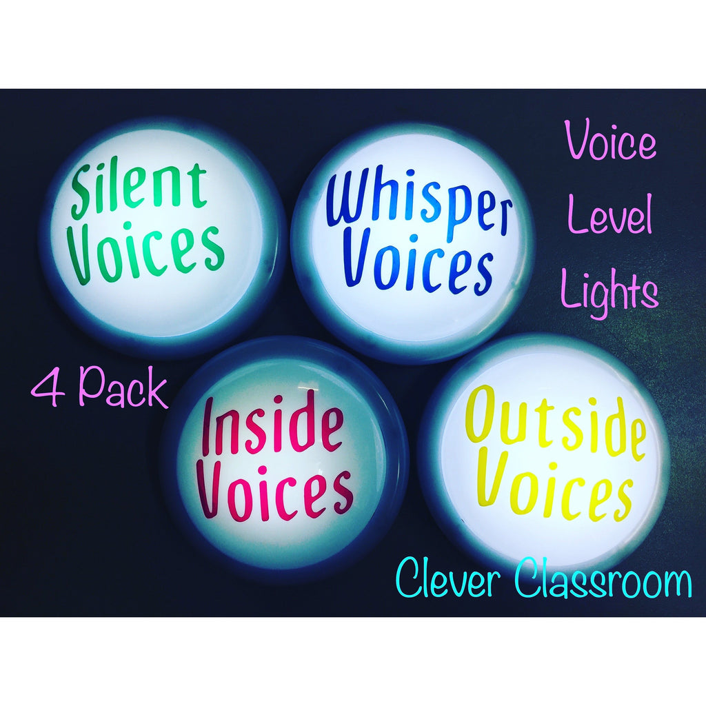 cleverclassroom-net-au - Voice Level Board Display - Tap / Touch / Push Lights - for classroom use. - Tap Lights