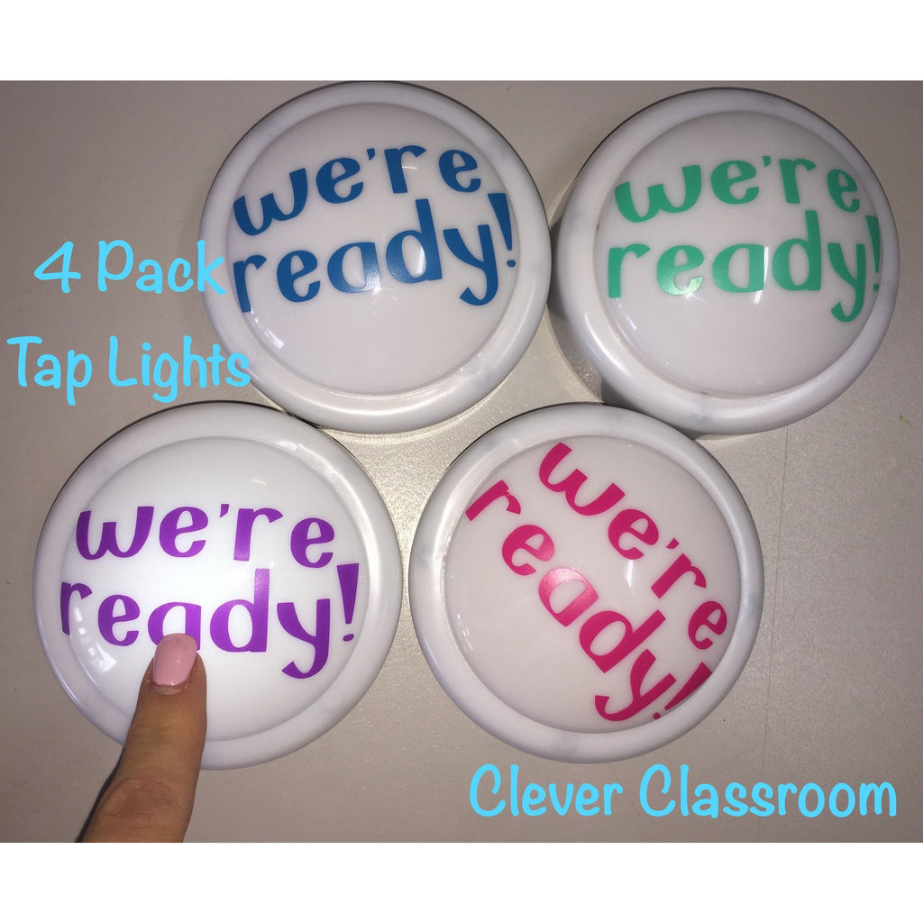 we're ready! - Tap / Touch / Push Lights -  for classroom use. - Clever Classroom