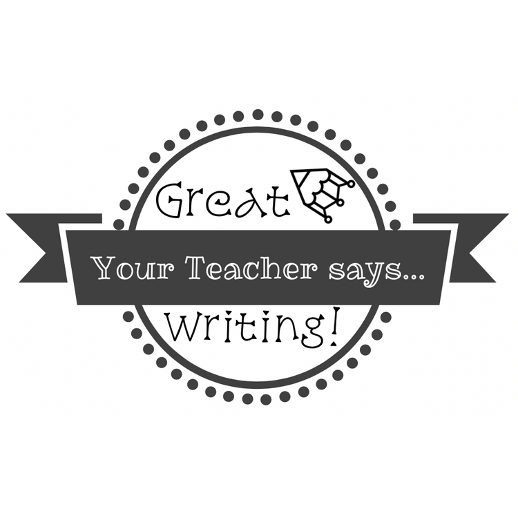 Your Teacher says... Great Writing Personalised Teacher Stamp Self-ink ...